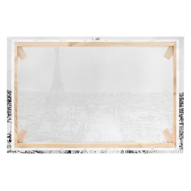 Quadros preto e branco City Study - Paris