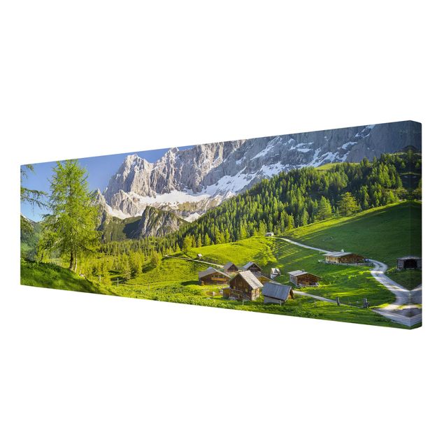 Telas decorativas paisagens Styria Alpine Meadow