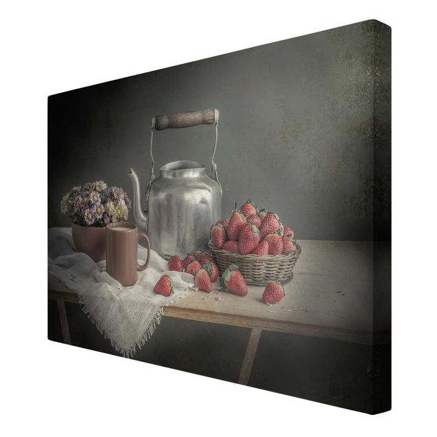 decoração quadros Still Life with Strawberries