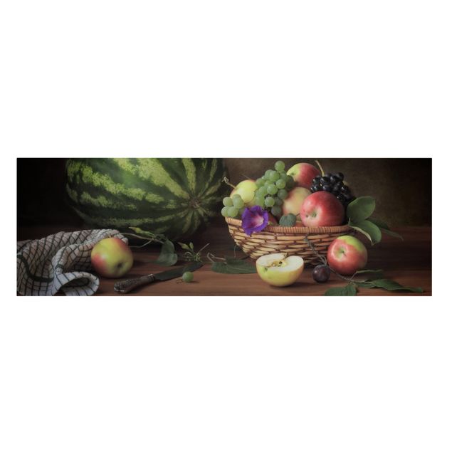 Telas decorativas legumes e fruta Still Life With Melon