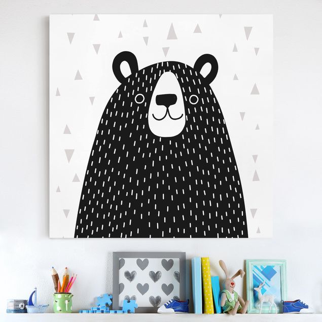 decoração para quartos infantis Zoo With Patterns - Bear
