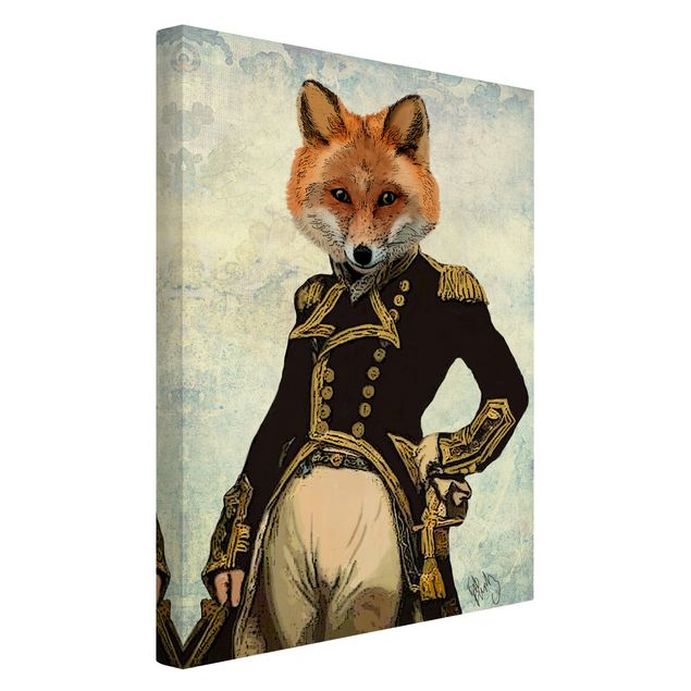 quadros decorativos para sala modernos Animal Portrait - Fox Admiral