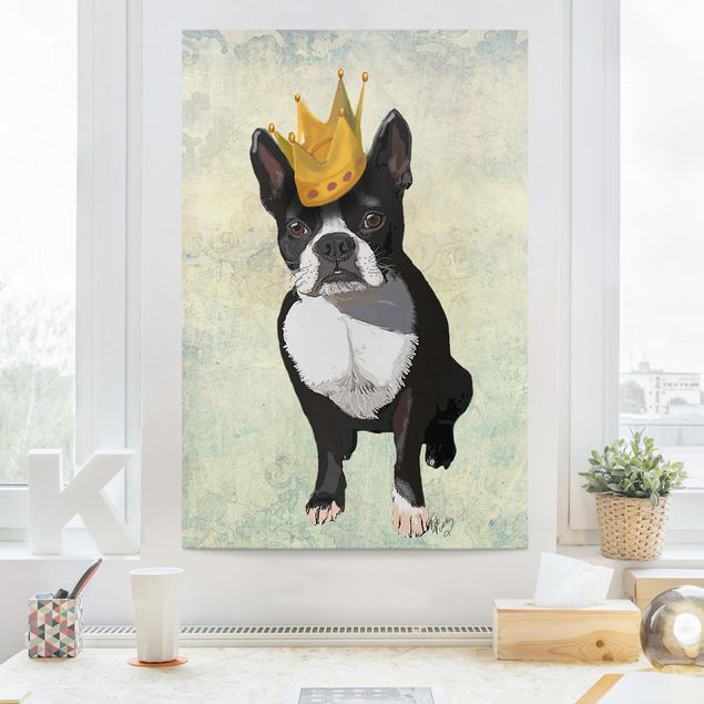 Telas decorativas cães Animal Portrait - Terrier King