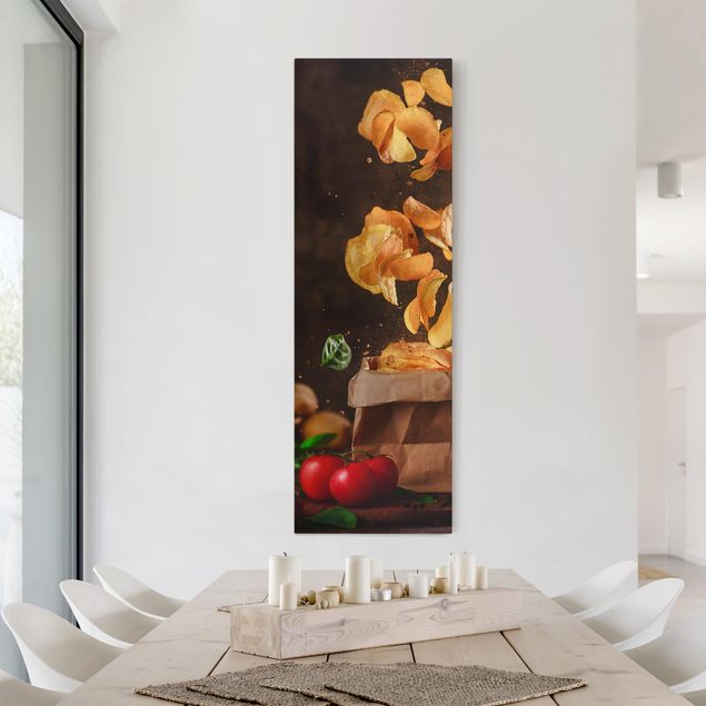 quadros decorativos para sala modernos Tomato Basil Snack
