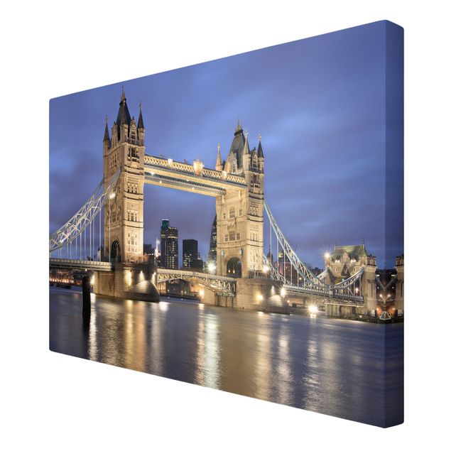 quadros modernos para quarto de casal Tower Bridge At Night