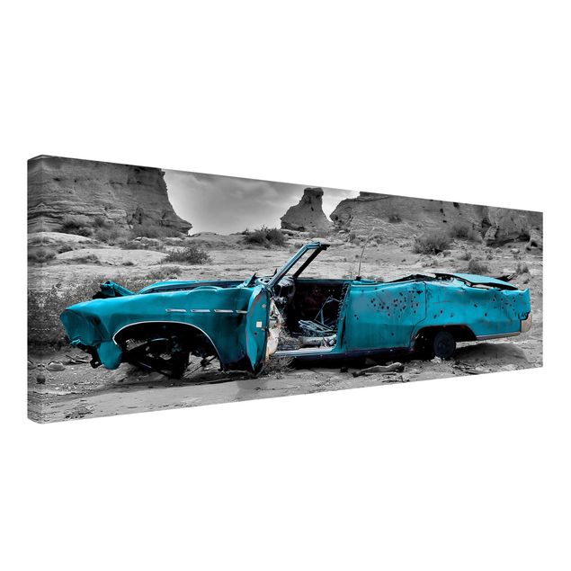 quadro carros Turquoise Cadillac