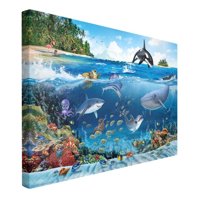 quadro com paisagens Animal Club International - Underwater World With Animals