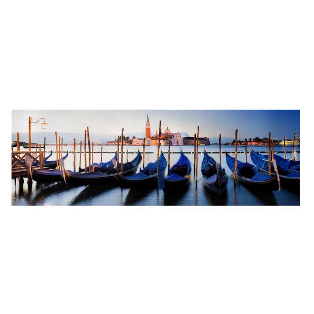 Telas decorativas cidades e paisagens urbanas Venice Gondolas