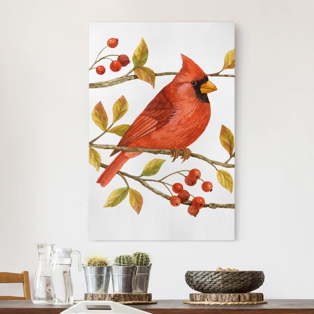 decoraçao cozinha Birds And Berries - Northern Cardinal