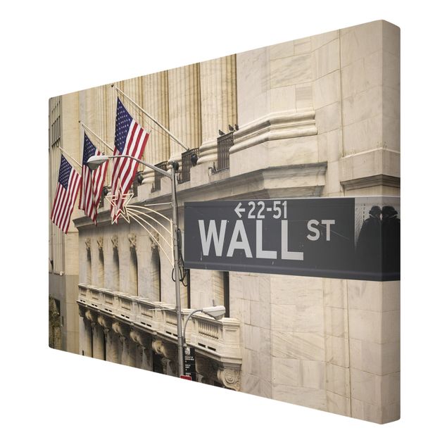 quadros modernos para quarto de casal Wall Street