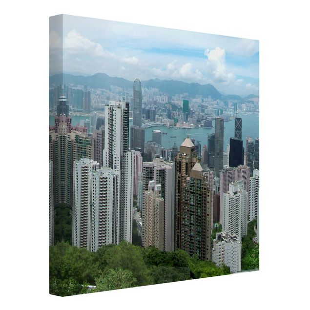 Telas decorativas cidades e paisagens urbanas Watching Hongkong