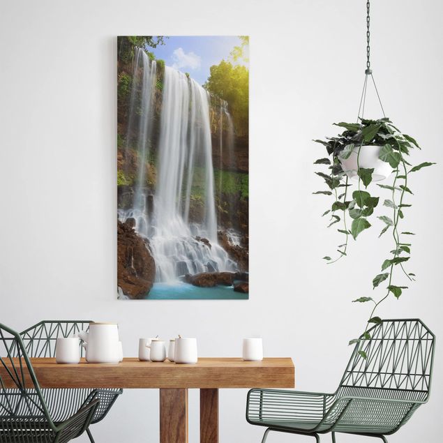 quadro com árvore Waterfalls