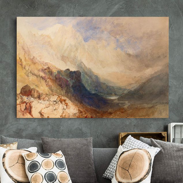 decoraçao cozinha William Turner - View along an Alpine Valley, possibly the Val d'Aosta