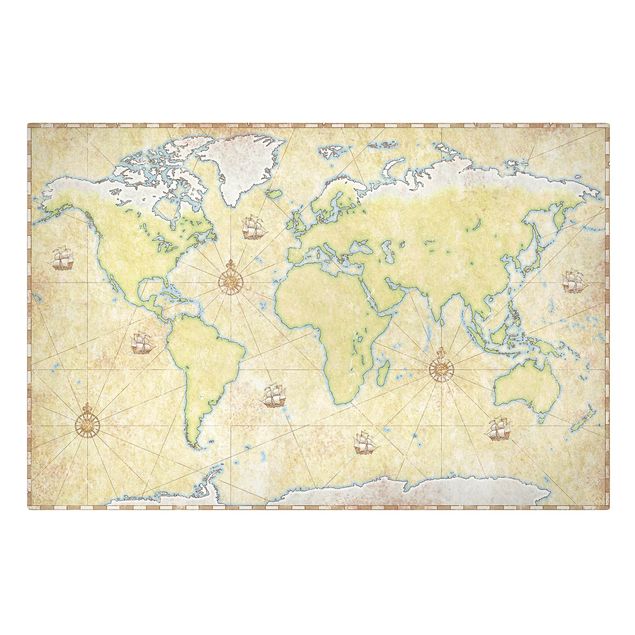 Quadros verdes World Map