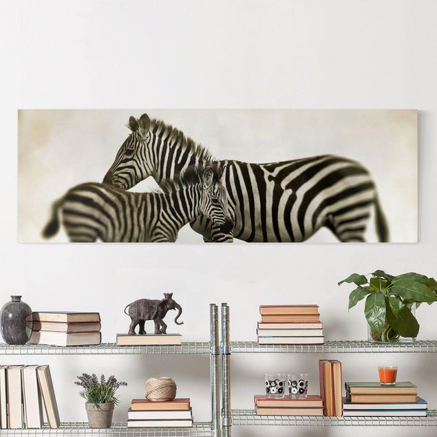decoraçao para parede de cozinha Zebra Couple
