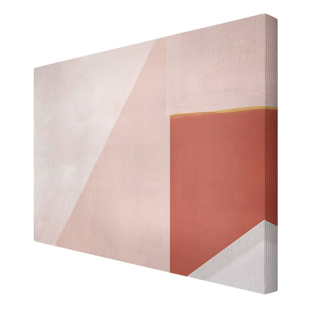 quadros para parede Pink Geometry