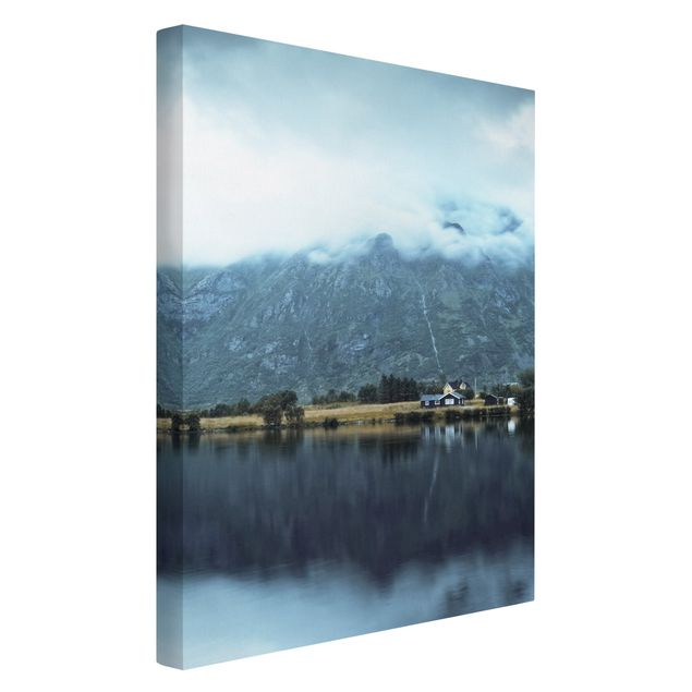 quadro com paisagens Lofoten Reflection