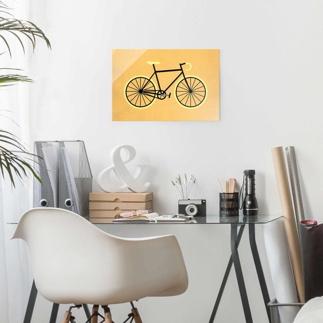 Quadros modernos Bicycle In Yellow