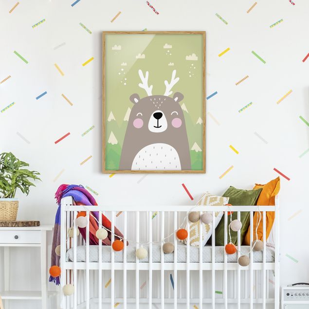 decoração quarto bebé Jackalope Bear