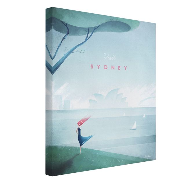 Telas decorativas mar Travel Poster - Sidney