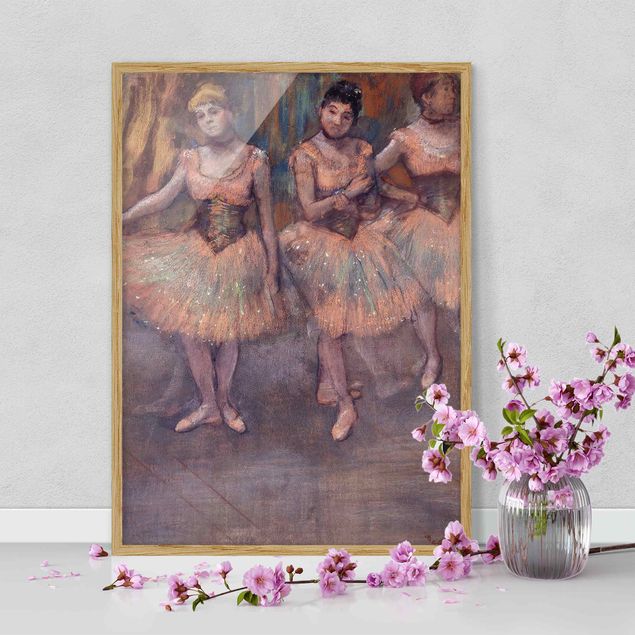 quadro de bailarina Edgar Degas - Three Dancers before Exercise