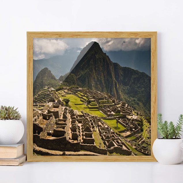 Quadros montanhas Machu Picchu
