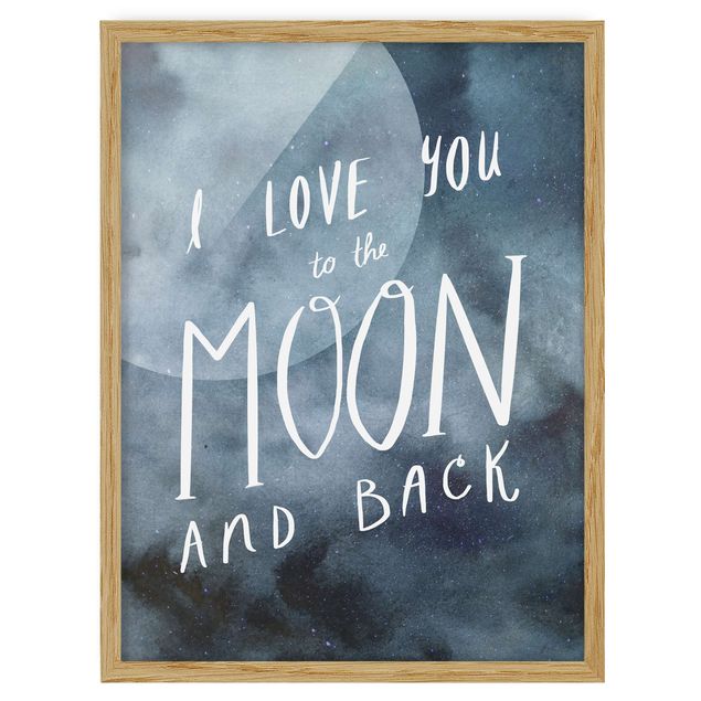 quadros com frases motivacionais Heavenly Love - Moon
