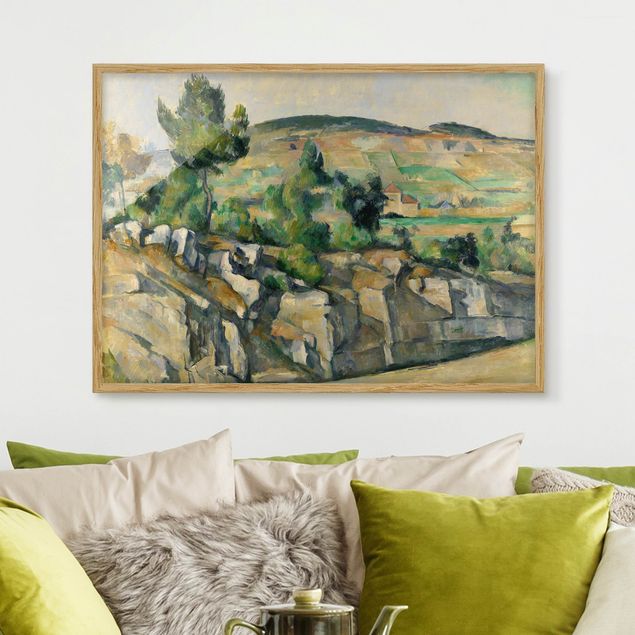 decoraçao para parede de cozinha Paul Cézanne - Hillside In Provence