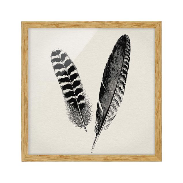 quadros para parede Two Feathers - Drawing