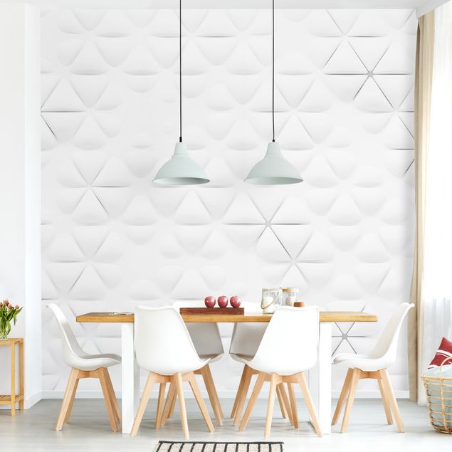 decoraçao para parede de cozinha Abstract Triangles In 3D