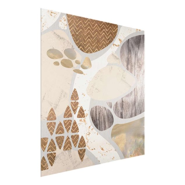 quadros abstratos para sala Abstract Quarry Pastel Pattern