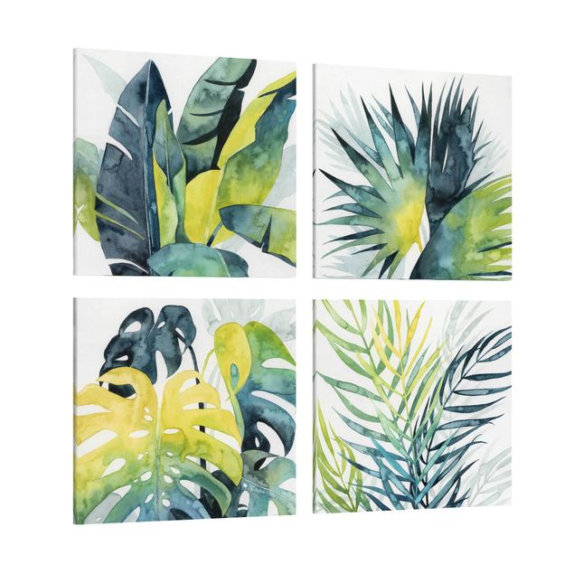 quadro azul Tropical Foliage Set I