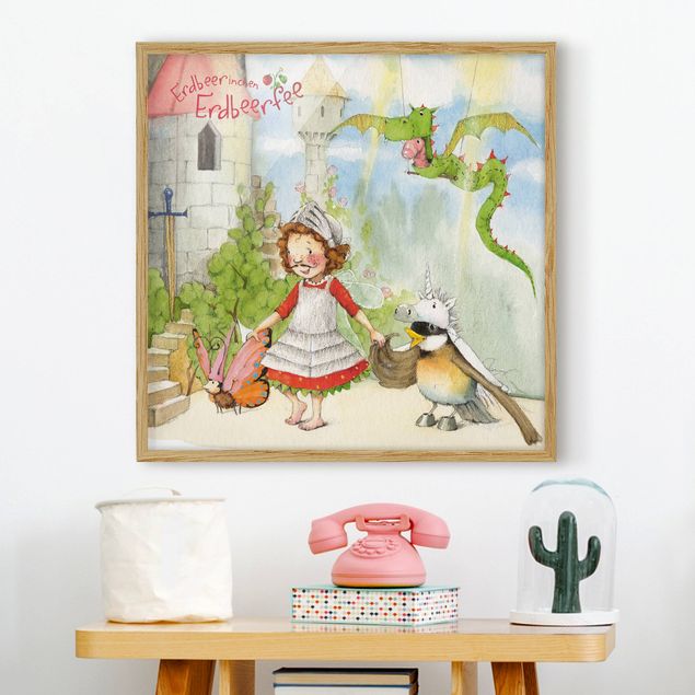 quadros modernos para quarto de casal Little Strawberry Strawberry Fairy - Drama