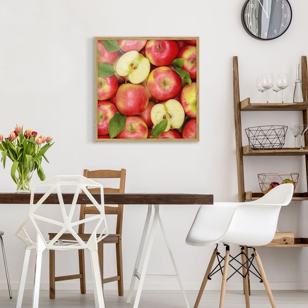 quadros decorativos para sala modernos Juicy apples