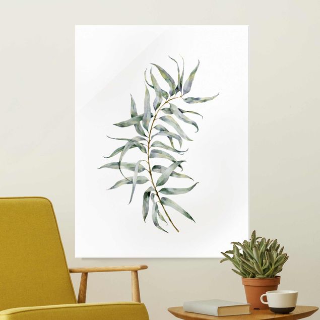 decoraçao para parede de cozinha Waterclolour Eucalyptus lV