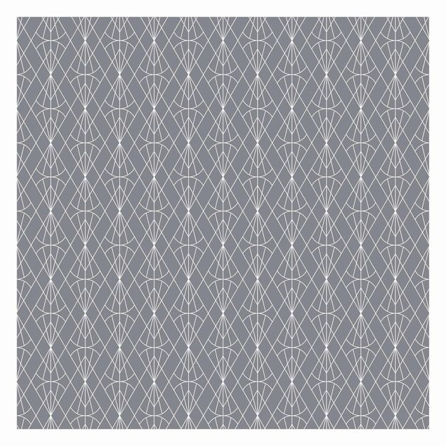 Papel de parede com cinza Art Deco Diamond Pattern In Front Of Gray XXL