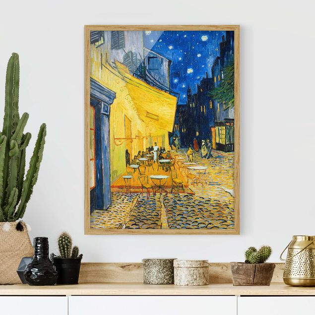 decoraçao para parede de cozinha Vincent van Gogh - Café Terrace at Night