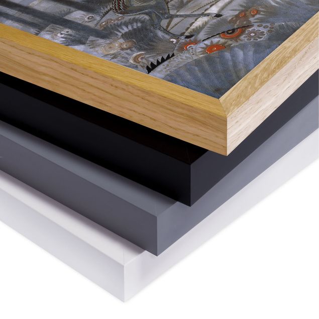 Quadros modernos Jean Dunand - Gazelles – Lacquered Wood Panel
