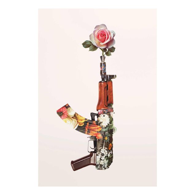 Quadros florais Weapon With Rose