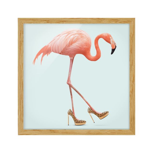 Quadros modernos Flamingo With High Heels