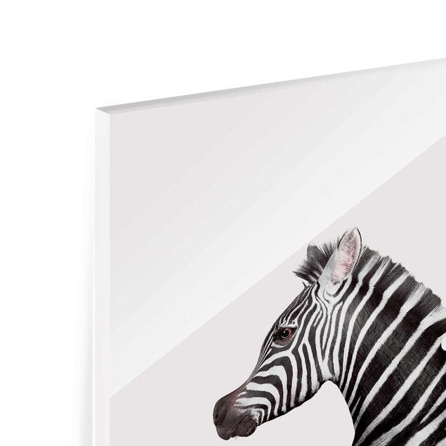 Quadros em vidro animais Seahorse With Zebra Stripes
