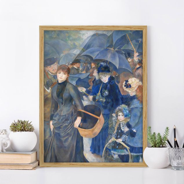 decoraçao para parede de cozinha Auguste Renoir - Umbrellas