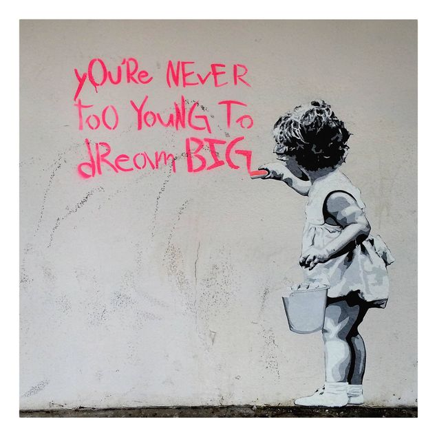 decoração quadros Dream Big - Brandalised ft. Graffiti by Banksy