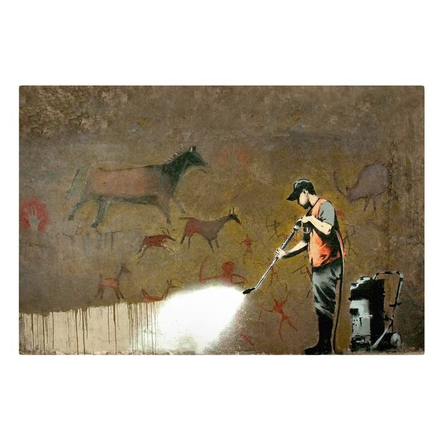 telas decorativas para paredes Street Cleaner - Brandalised ft. Graffiti by Banksy
