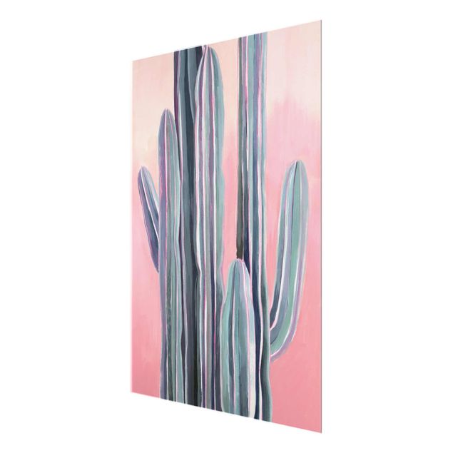Quadros decorativos Cactus On Pink I