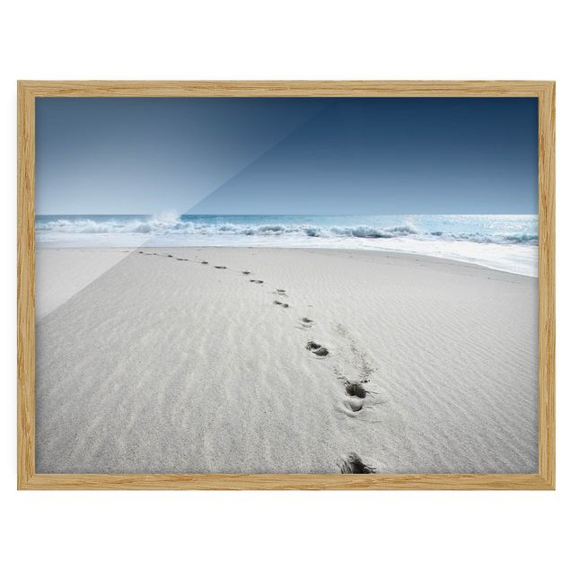 quadro de praia Traces In The Sand