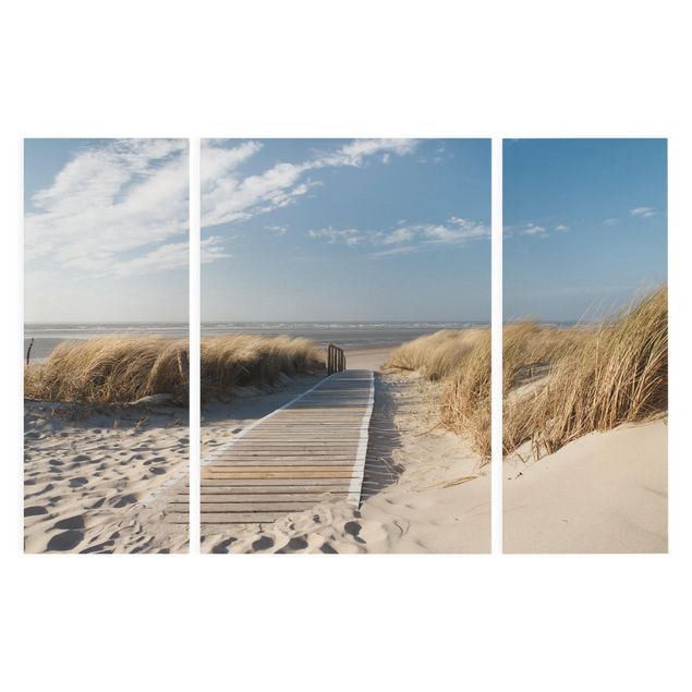 Telas decorativas paisagens Baltic Sea Beach