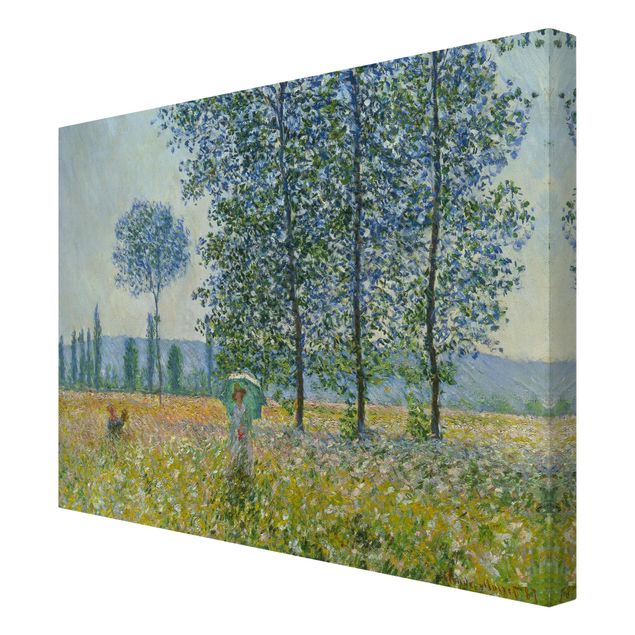 Telas decorativas flores Claude Monet - Fields In Spring