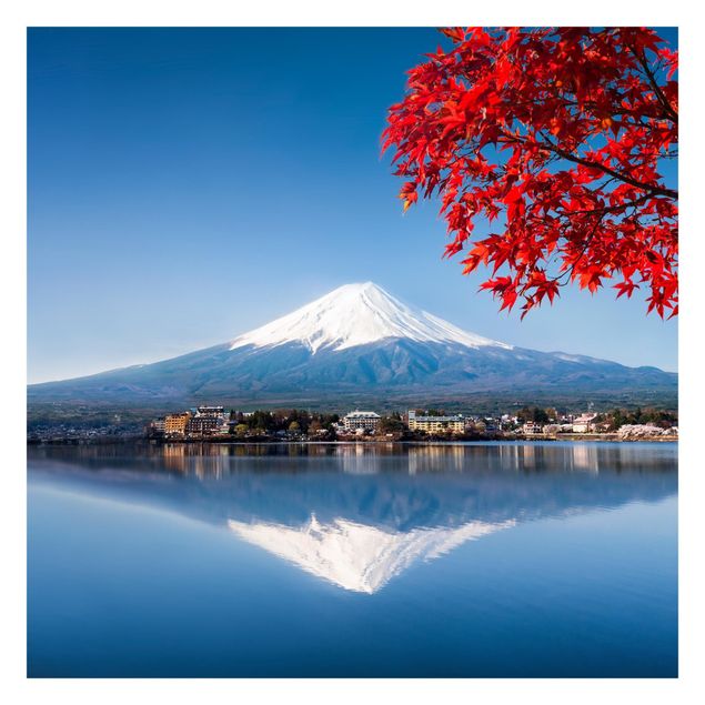 papéis de parede azul Mt. Fuji In The Fall