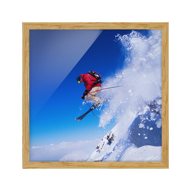 Quadros desporto Ski Jump at the Slope